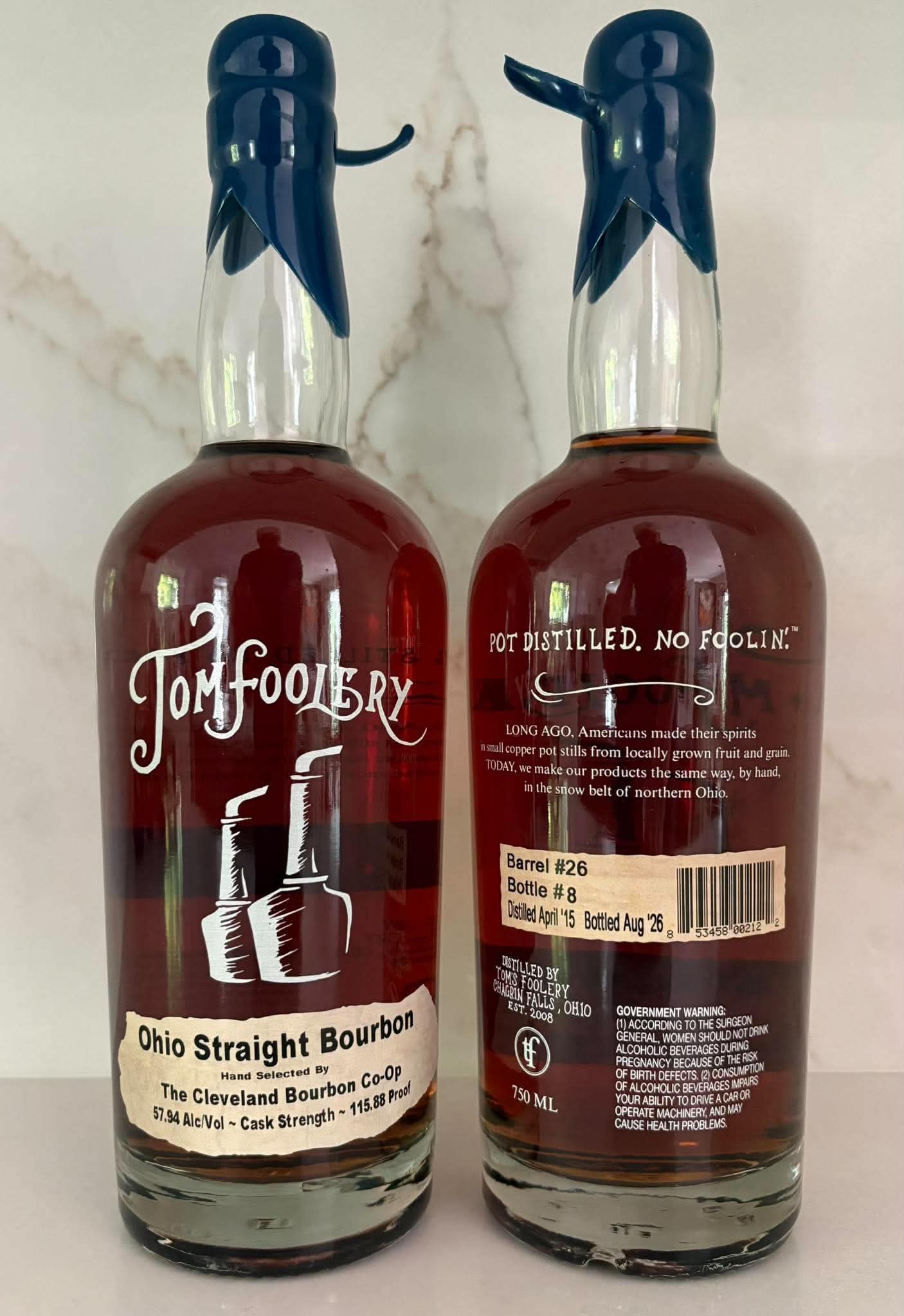 Tom's Foolery 11-year Double Barreled Bourbon Tater Sticker