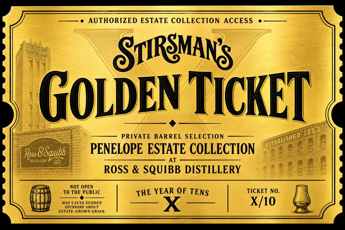 Penelope 10-year Bourbon Single Barrel Tater Sticker